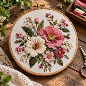 Advanced Floral Embroidery Kit